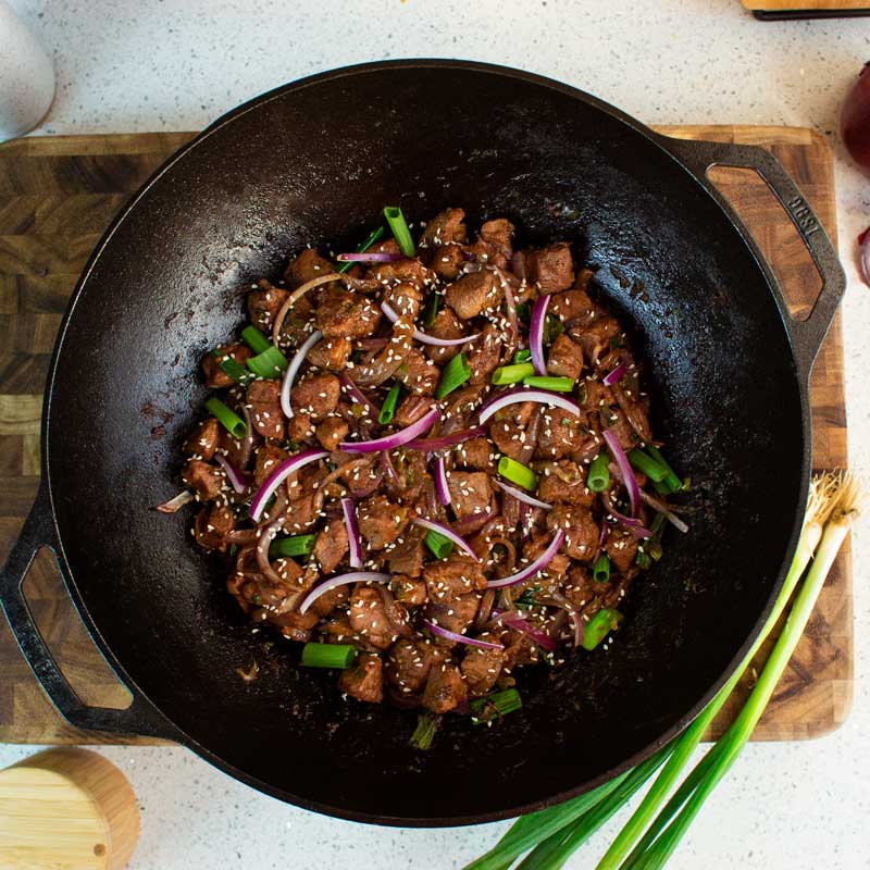 14 Inch Seasoned Cast Iron Wok - Image 2