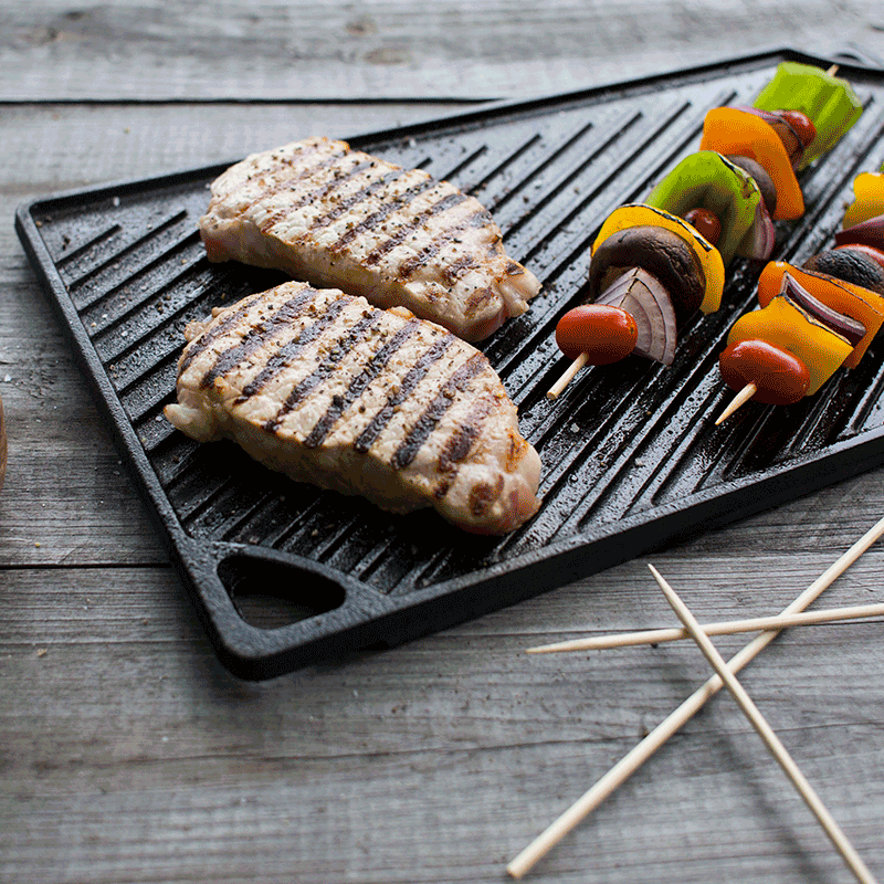 16.75 x 9.5 Inch Double Play Reversible Grill/Griddle - Image 6