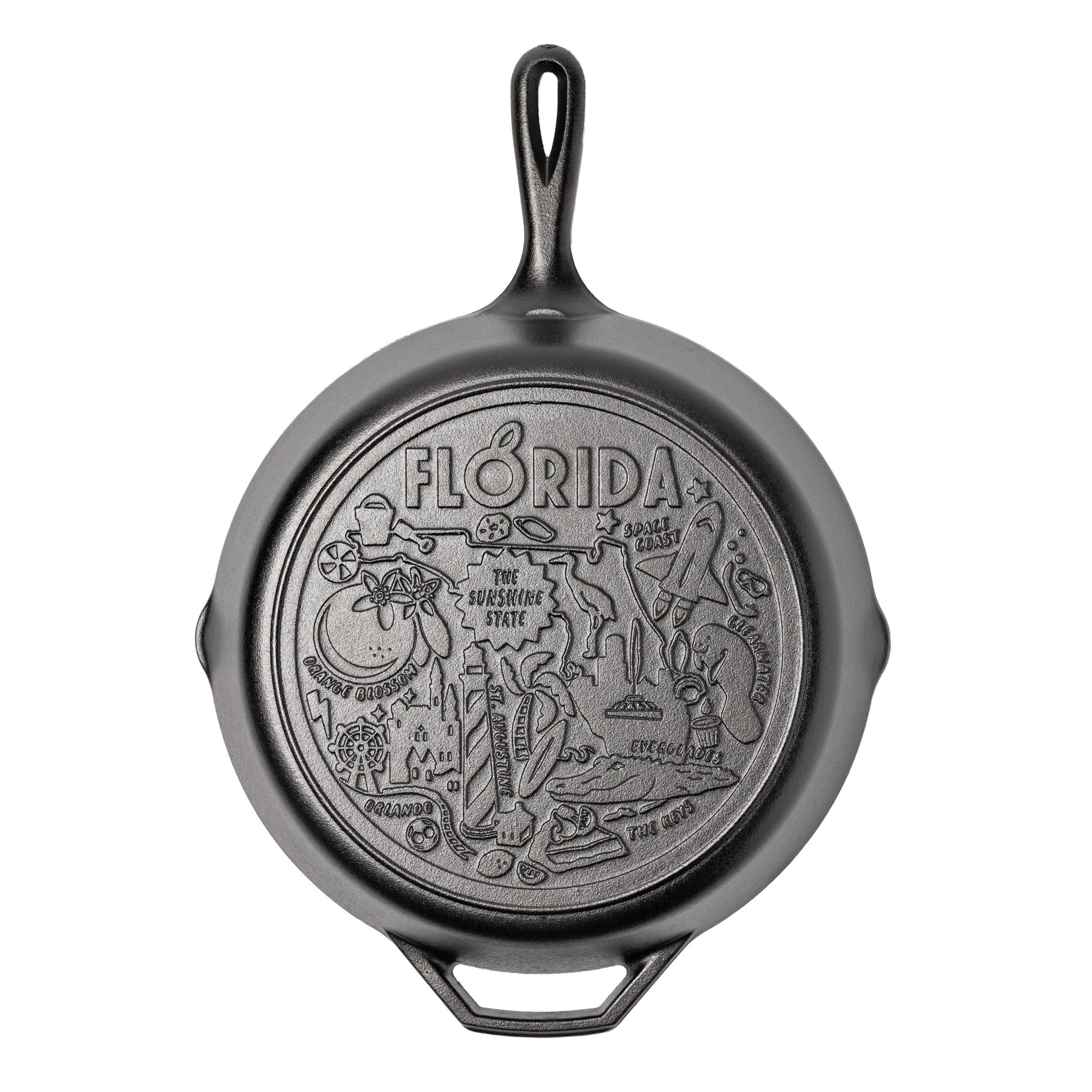 American Road Trip: 12 Inch Seasoned Cast Iron Skillet. Florida