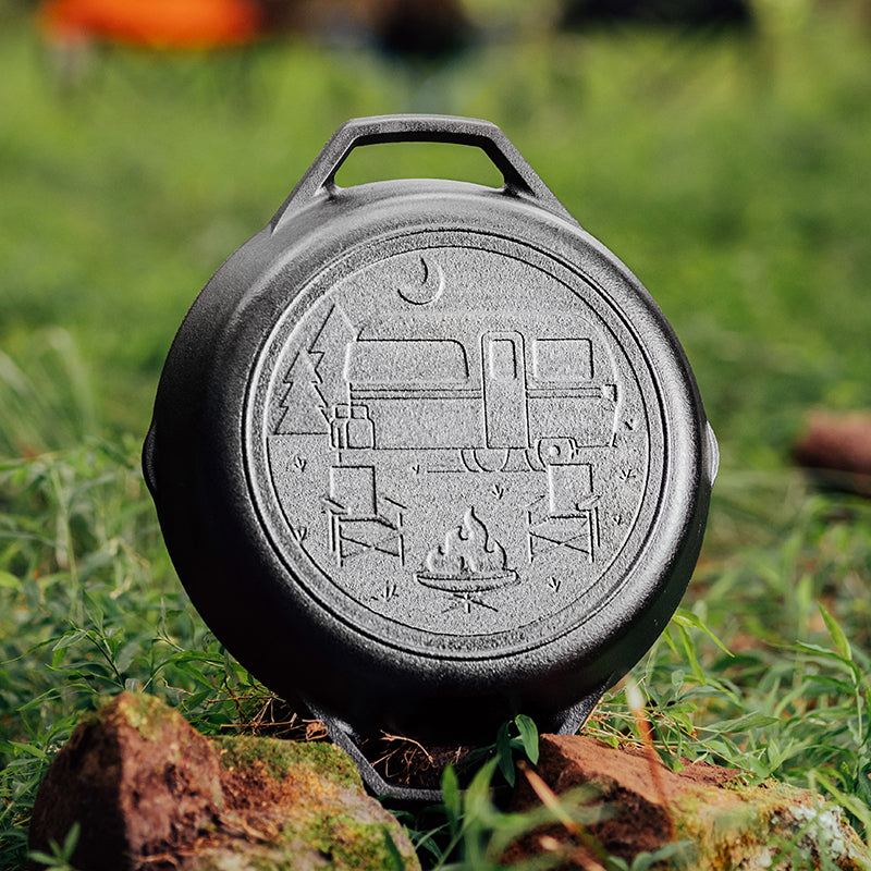 Wanderlust 10.25 Inch Cast Iron Dual Handle Camper Pan - Image 9