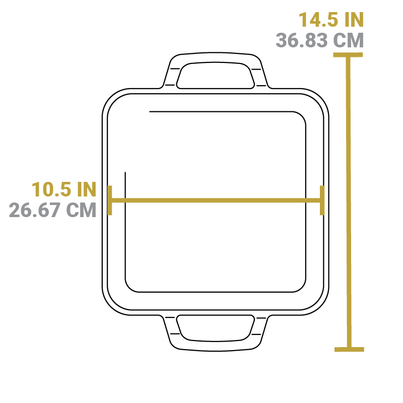 Chef Collection 11 Inch Cast Iron Square Griddle - Image 7
