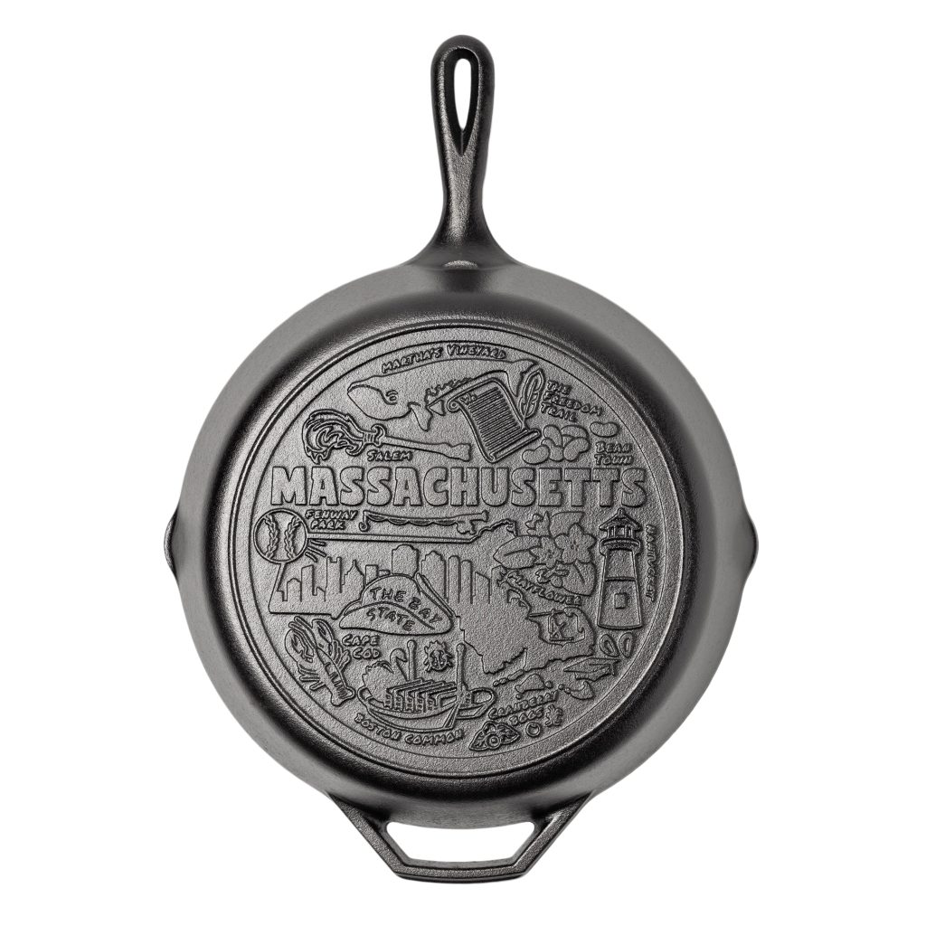 American Road Trip: 12 Inch Seasoned Cast Iron Skillet. Massachusetts