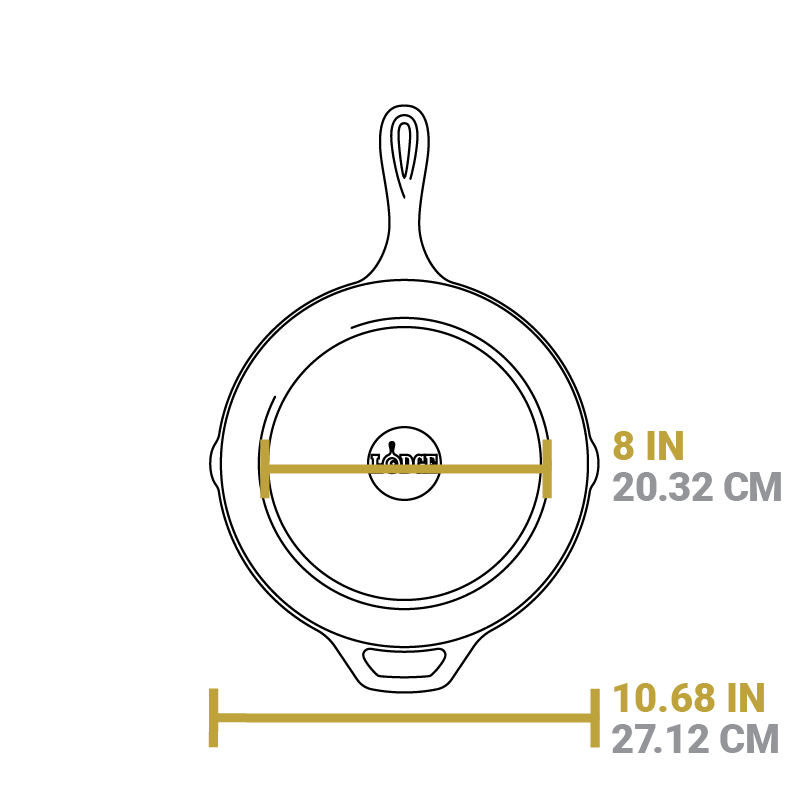 Lodge 10.25 Inch Seasoned Cast Iron Cardinal Skillet - Image 6